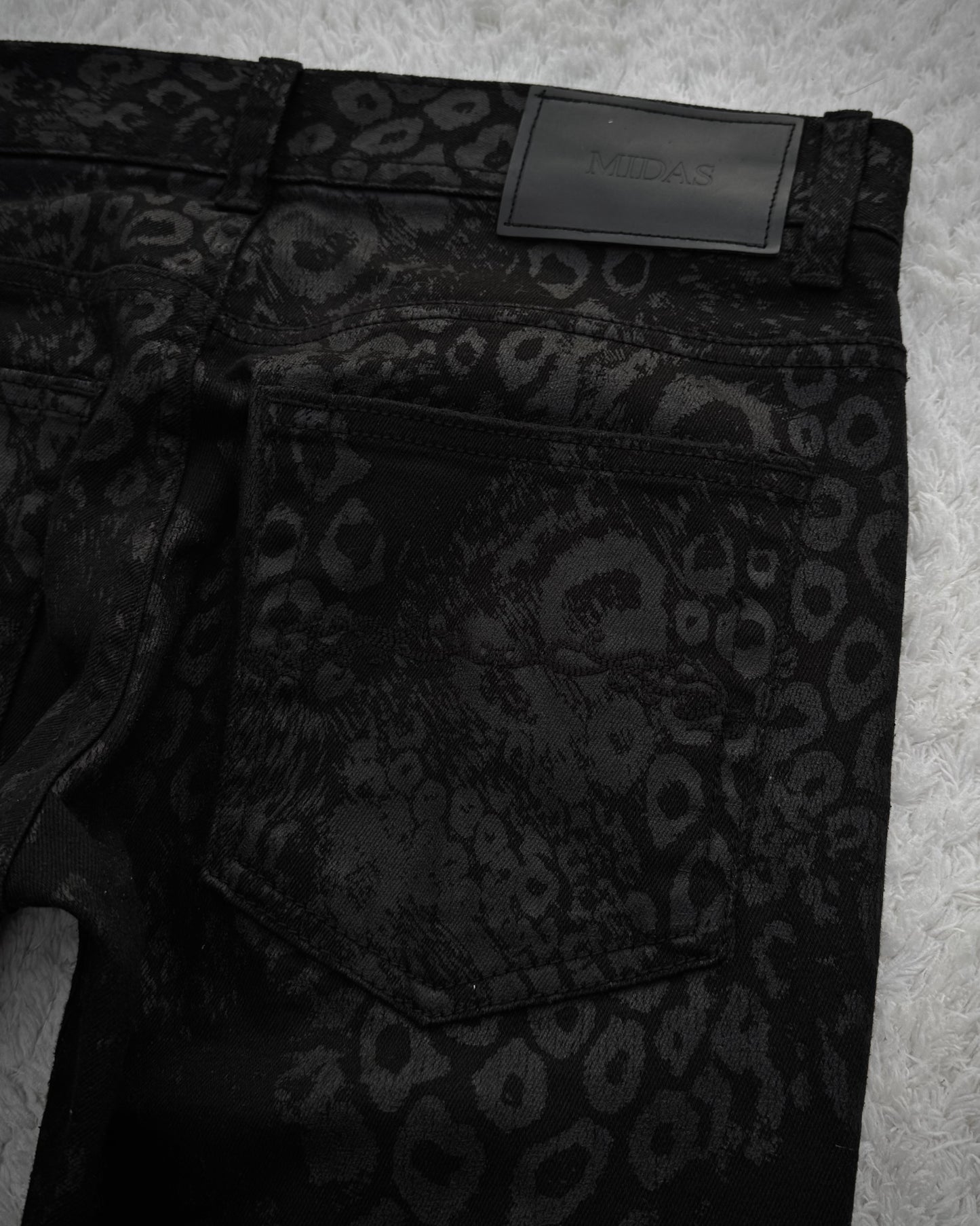 Midas Leopard Pattern Skinny Jeans