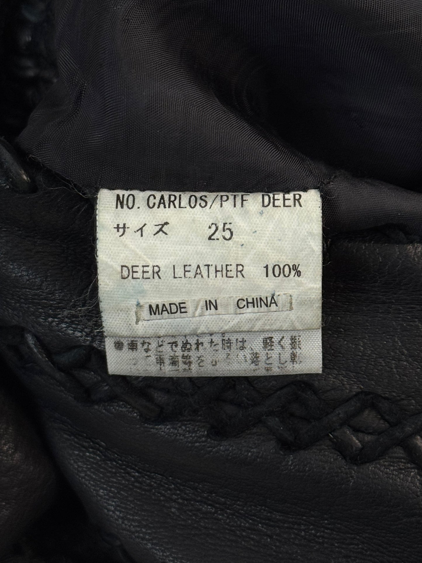 L.G.B. “Carlos” Fringed Scar Stitched Lace Up Flared Leather Pants