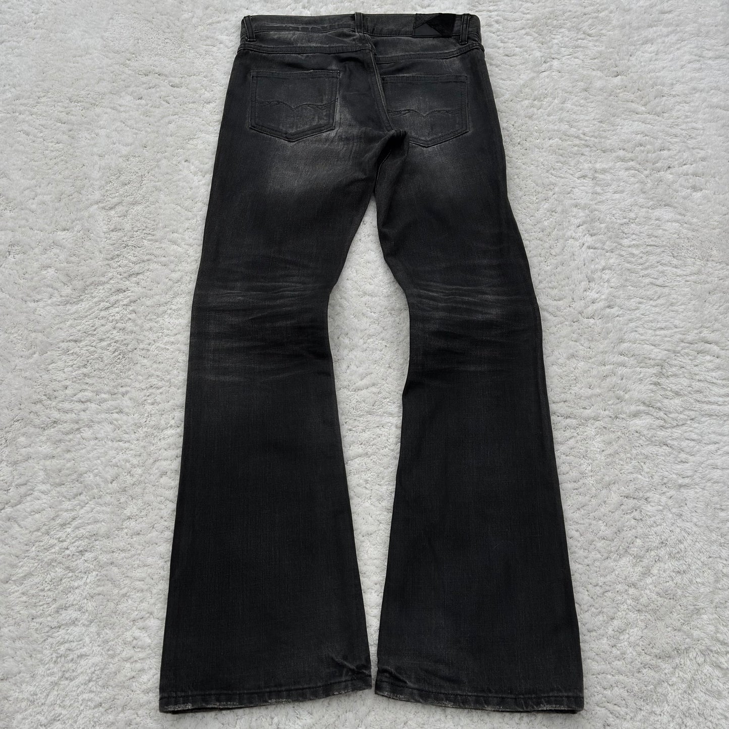 Fuga Light Waxed Flared Jeans