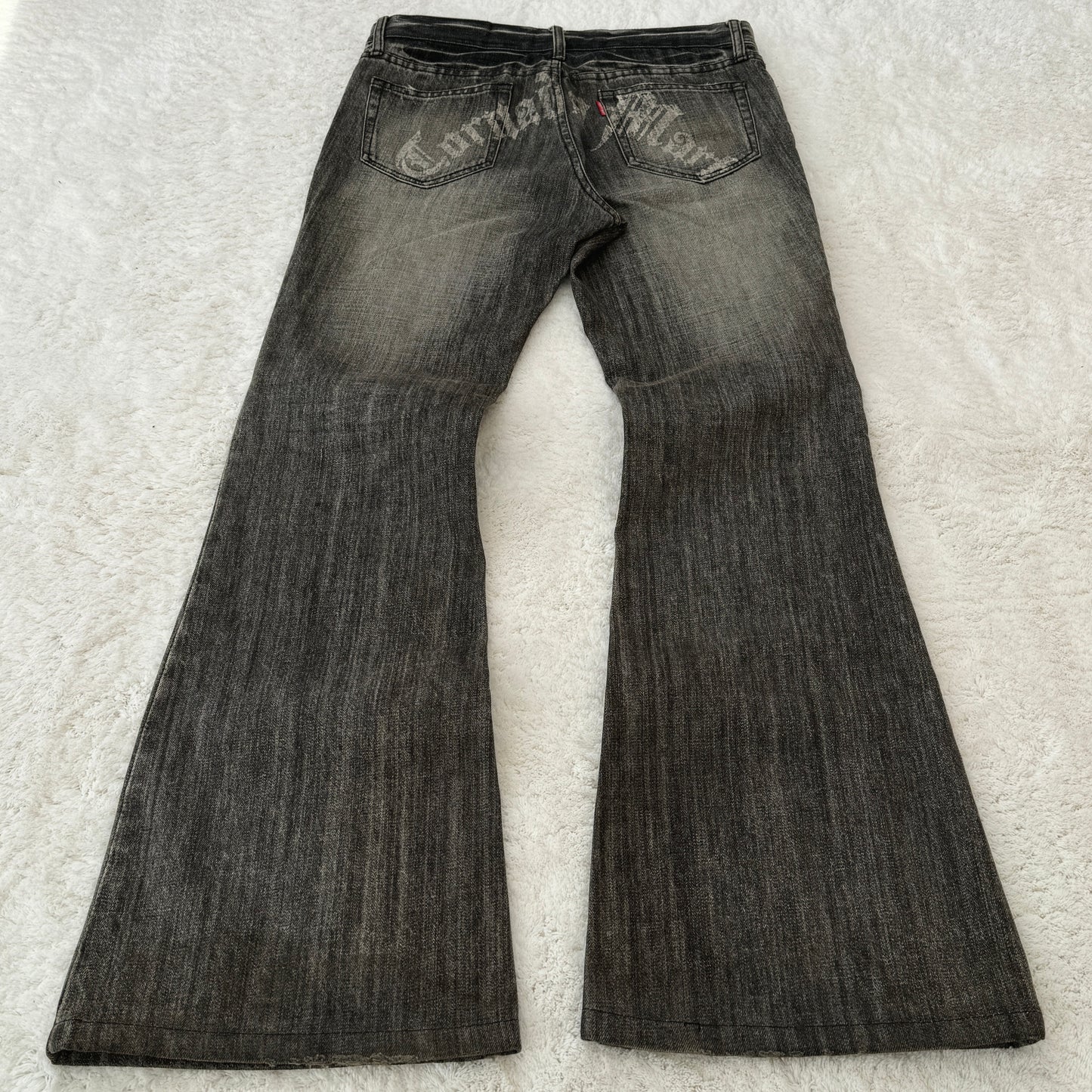 Tornado Mart Tribal Floral Printed Flared Jeans (Size L)