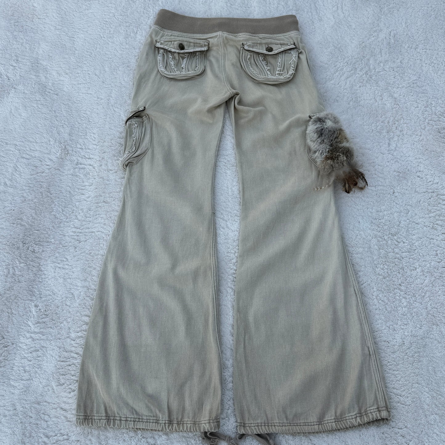 G.O.A Fur & Feather Pocket Flared Cargo Pants