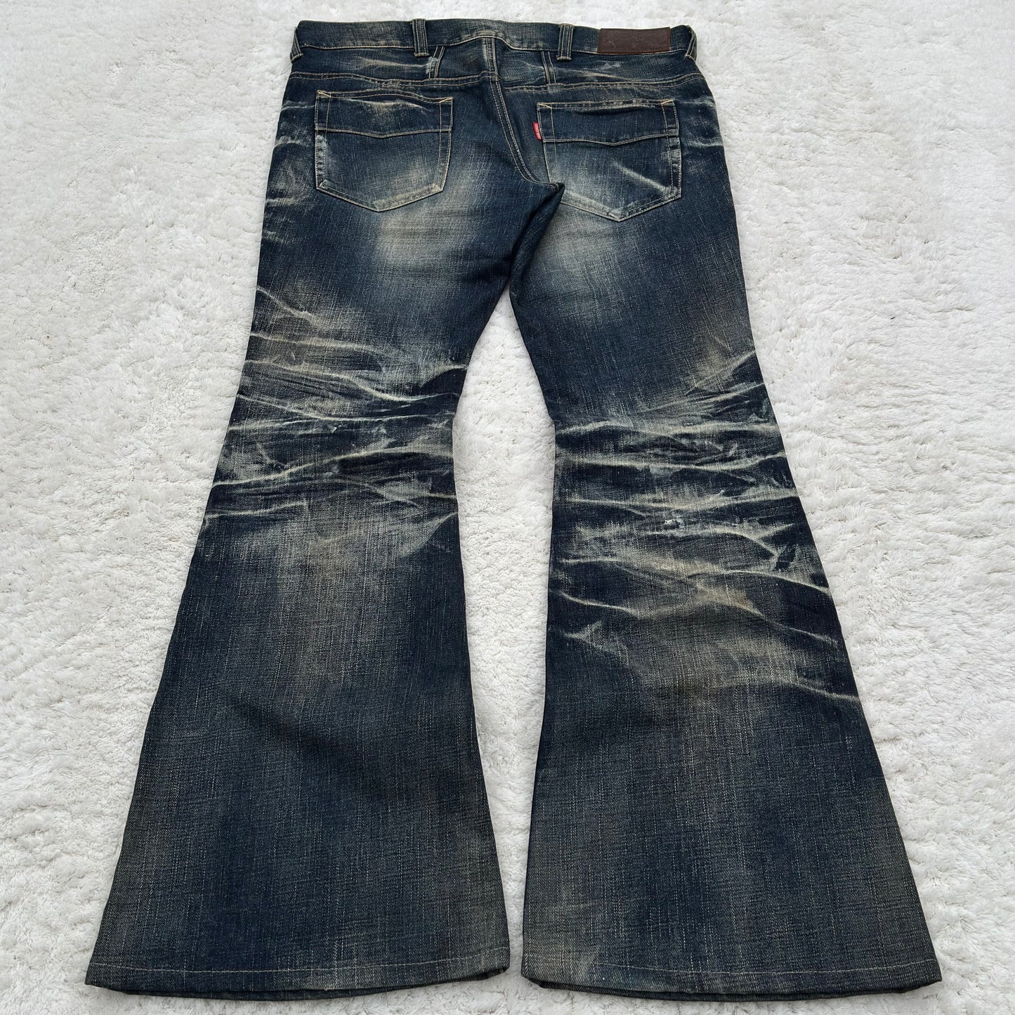 Tornado Mart Paint Strokes Wash Flared Jeans