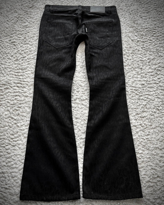 Tornado Mart Leopard Woven Flared Pants