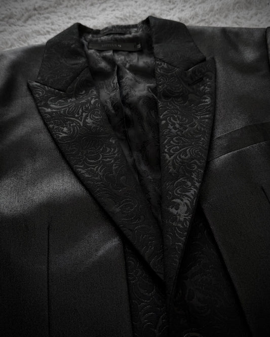Midas Jacquard Luster Layered Gilet Blazer