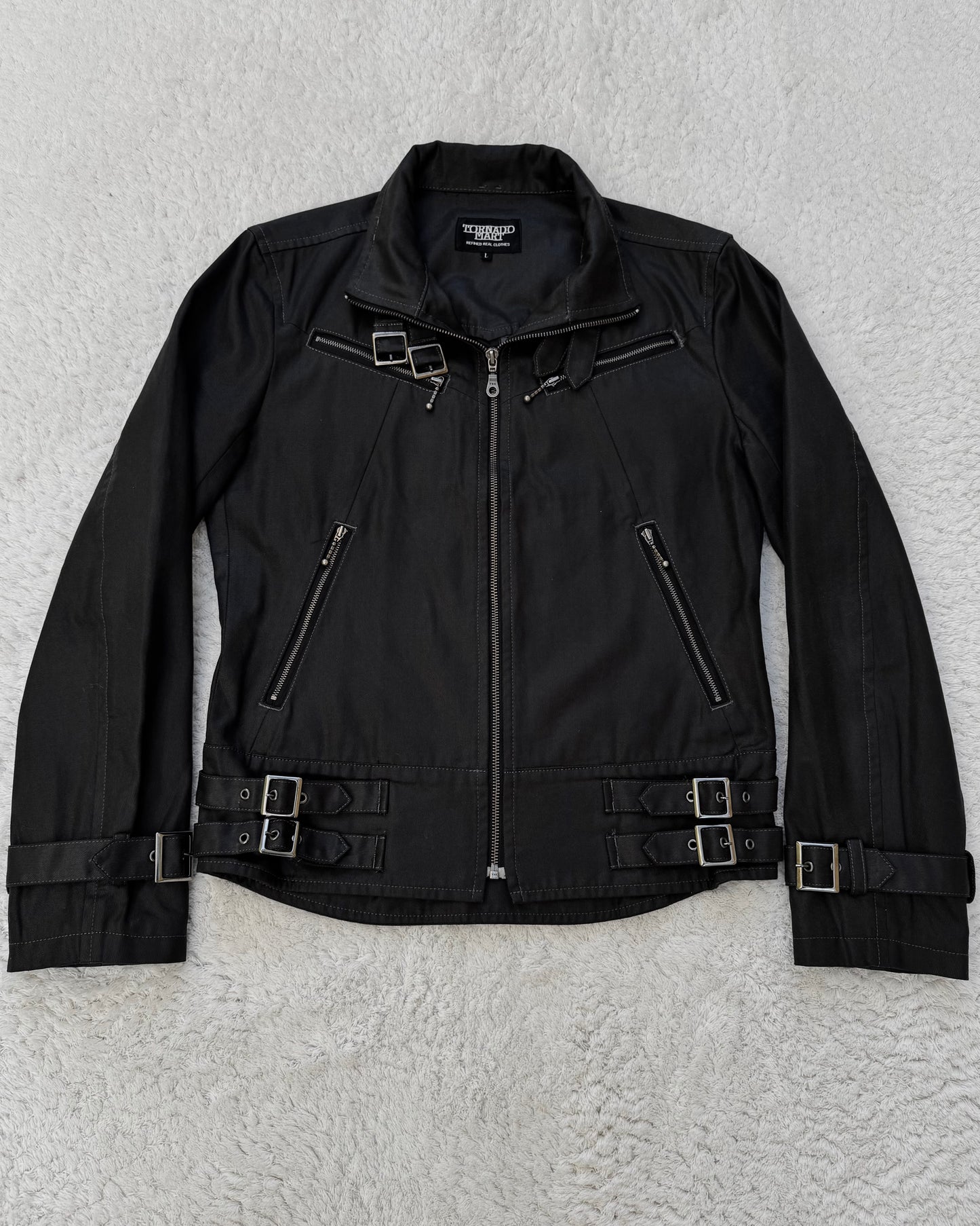 Tornado Mart Waxed Belted Rider Jacket