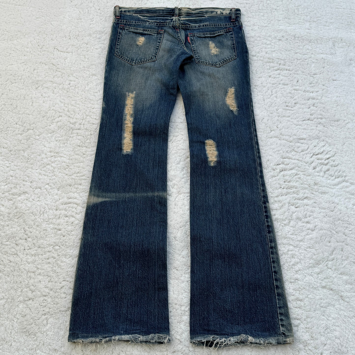 Tornado Mart Distressed Flared Jeans