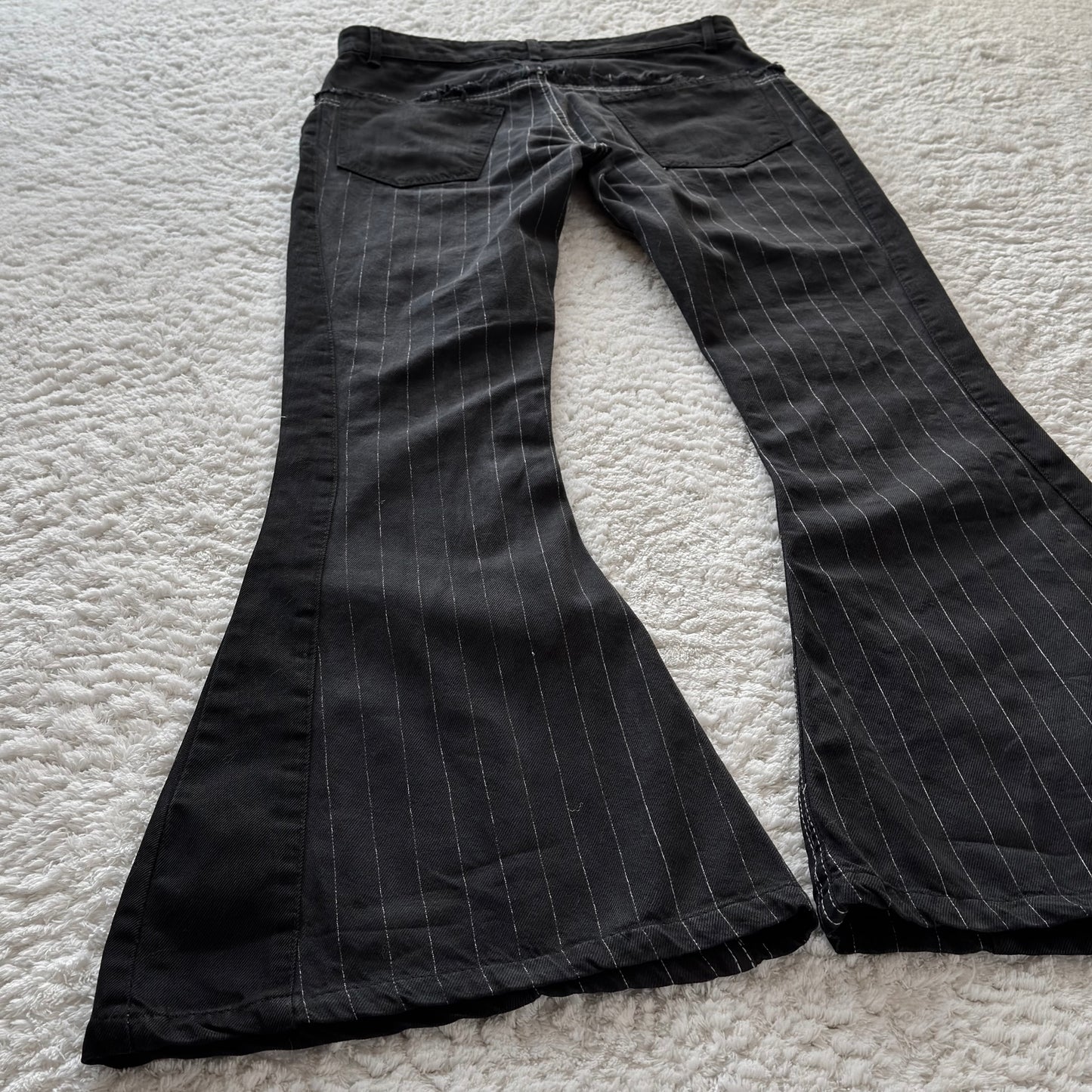 Offbrand Sera Tuxedo Lace-Up Bell Bottom Flared Pants