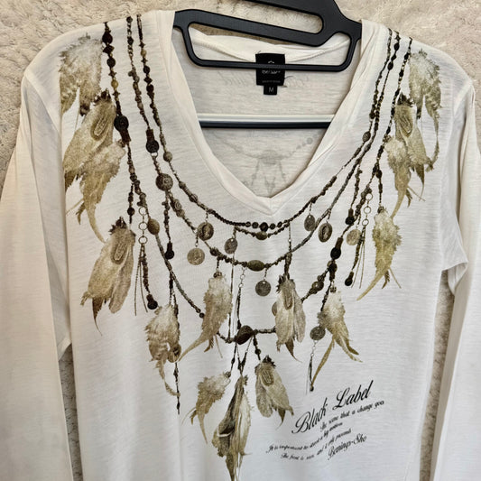 Semantic Design Feather Necklace Longsleeve