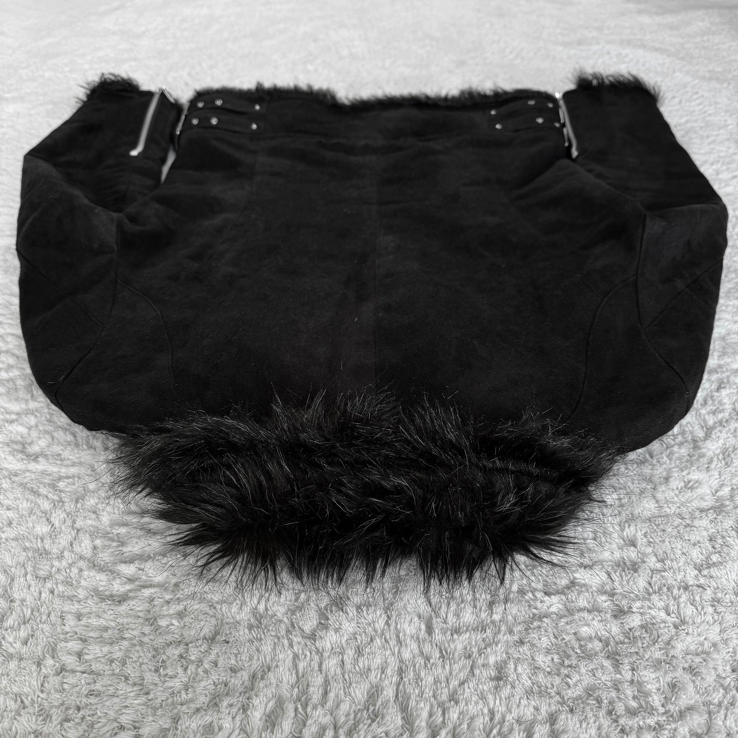 Tornado Mart Fur Lined Suede Jacket