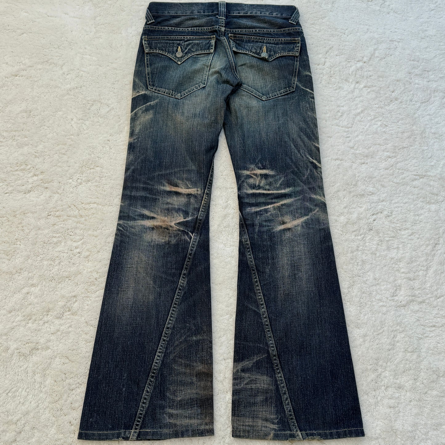 Tornado Mart Mud Washed Flared Jeans
