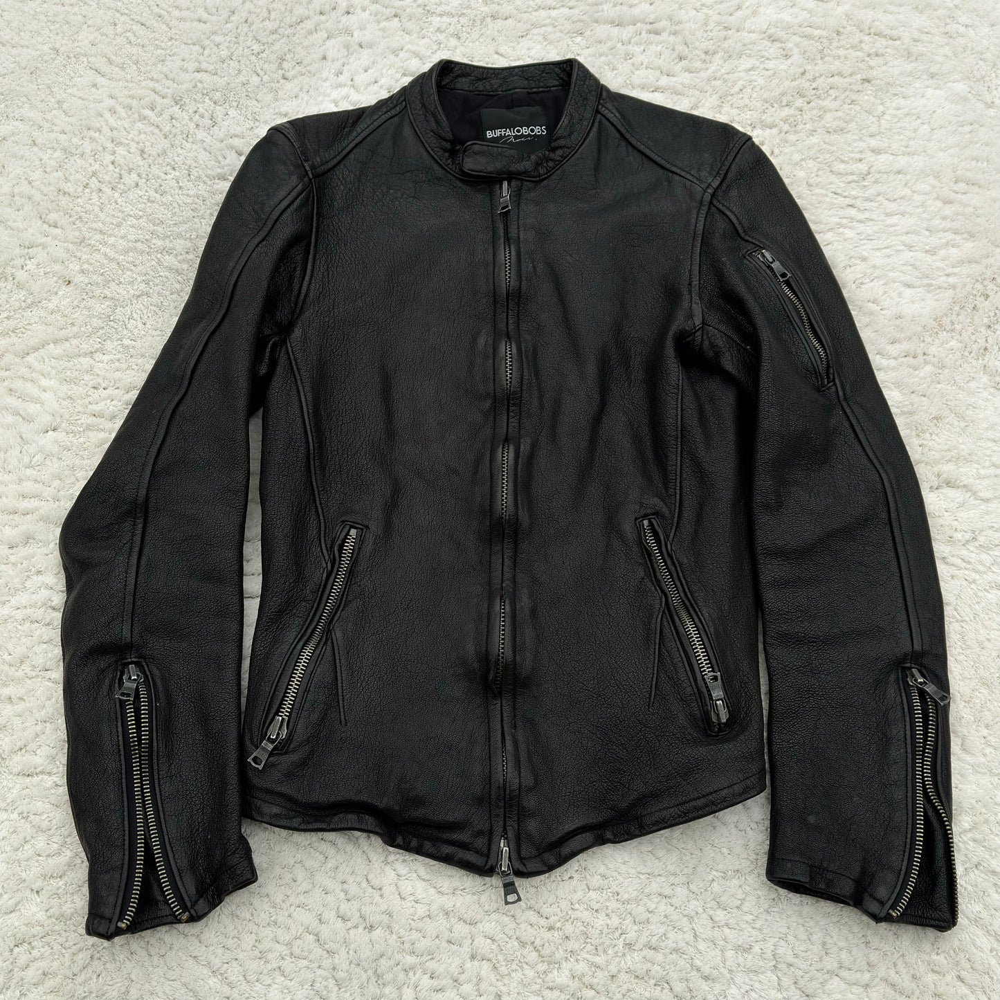 Buffalo Bobs Quilted Leather Jacket