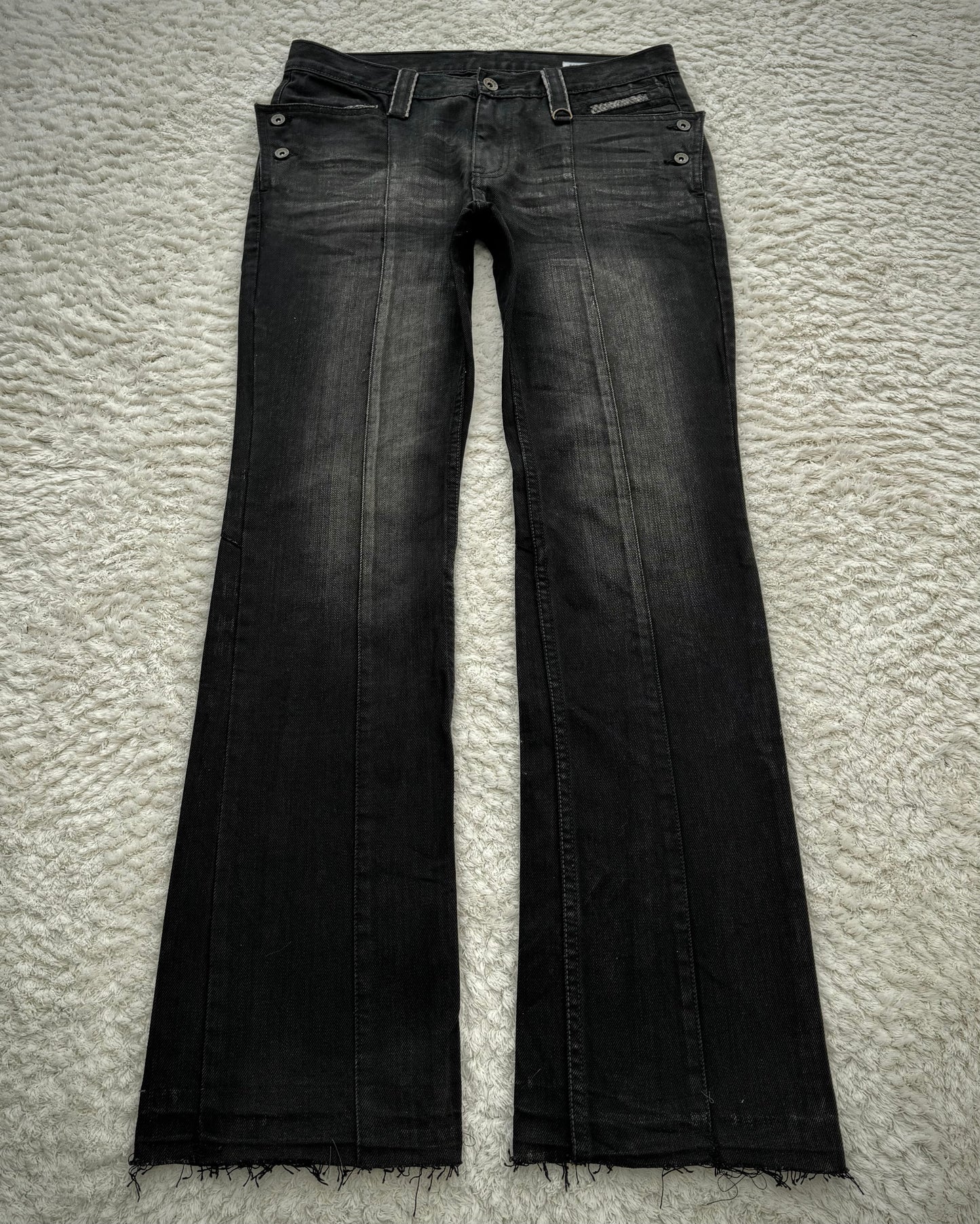 Semantic Design Python Accented Bootcut Denim
