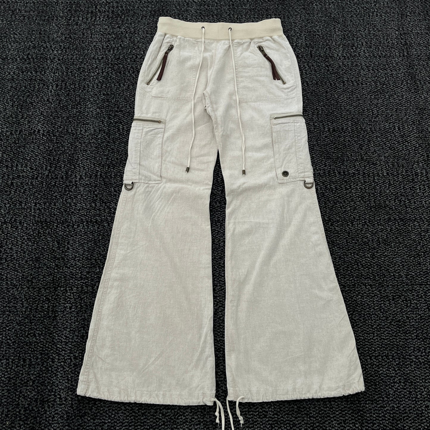 G.O.A Studded Cream Cargo Pants