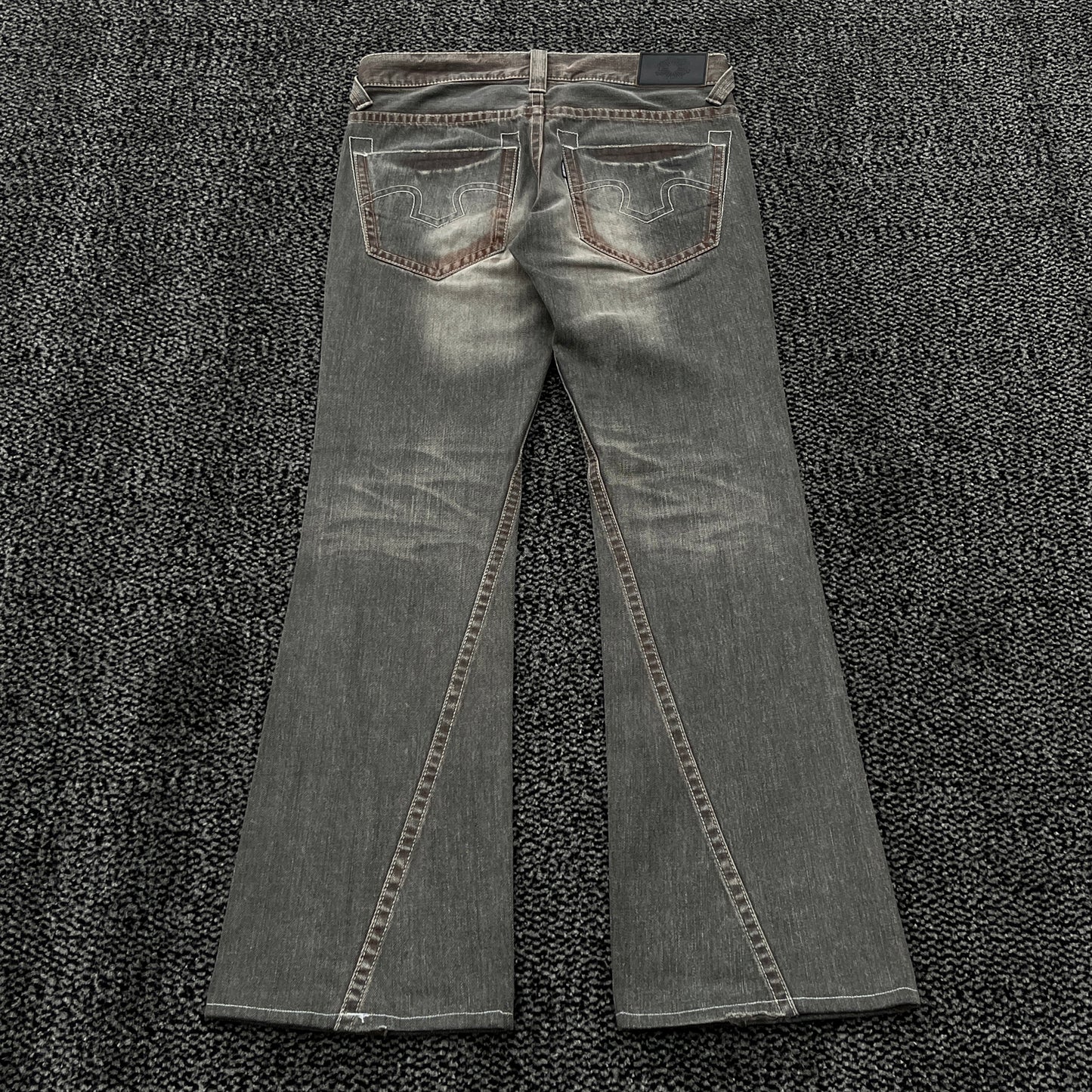 Tornado Mart Mud Washed Flared Denim
