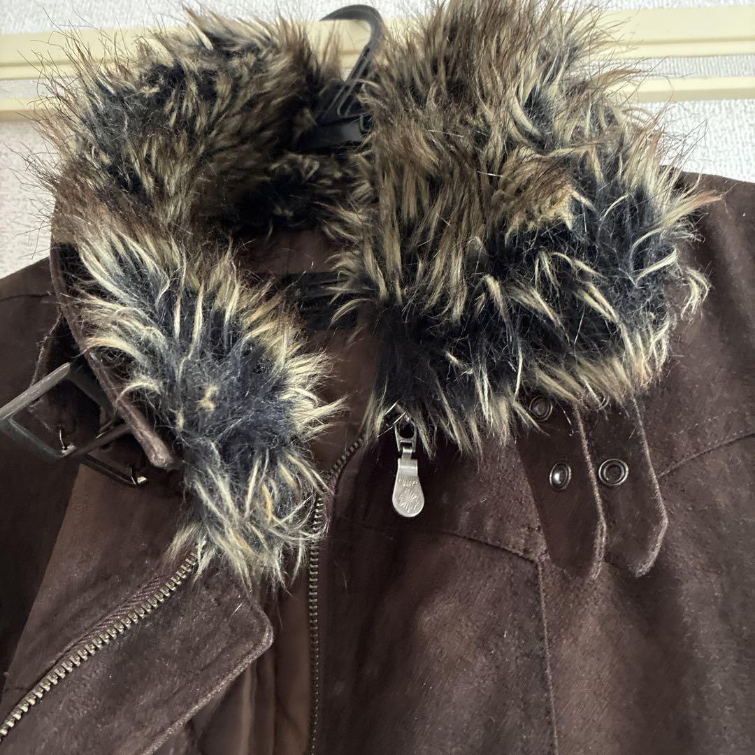 Tornado Mart Earthy Fur Collar Jacket