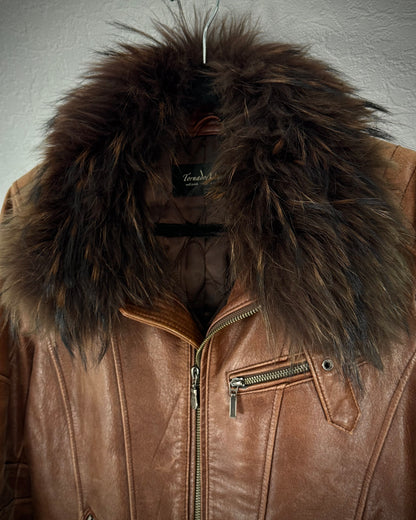 Tornado Mart Vintage Fur Leather Jacket