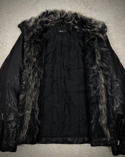 Steelo Fur Collar Lined Lightweight Puffer Jacket