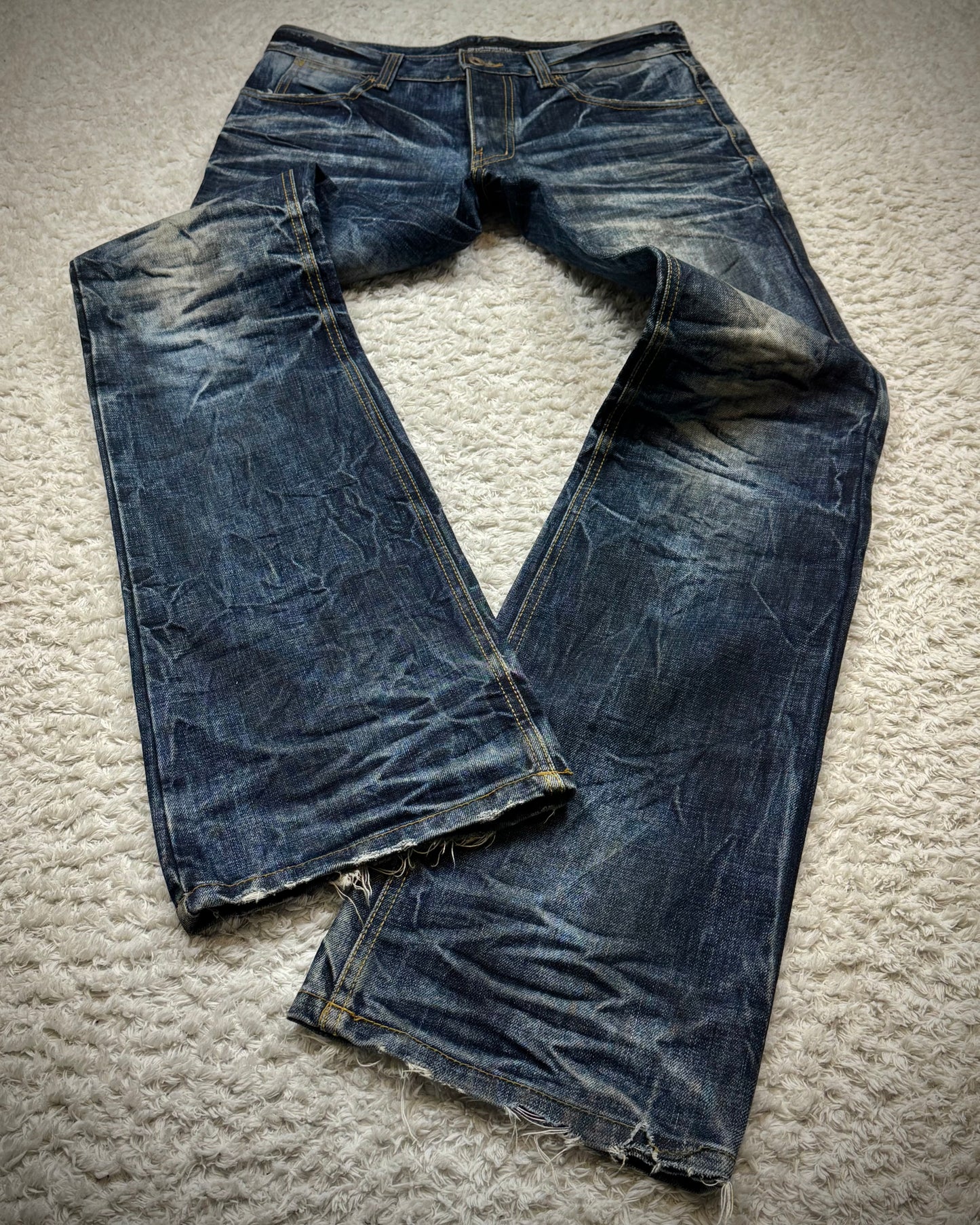 Of The Neige Clawmarks Washed Bootcut Denim