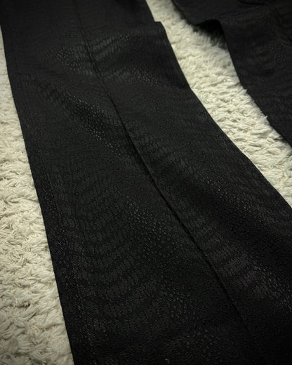 Tornado Mart Python Jacquard Pleated Dress Pants