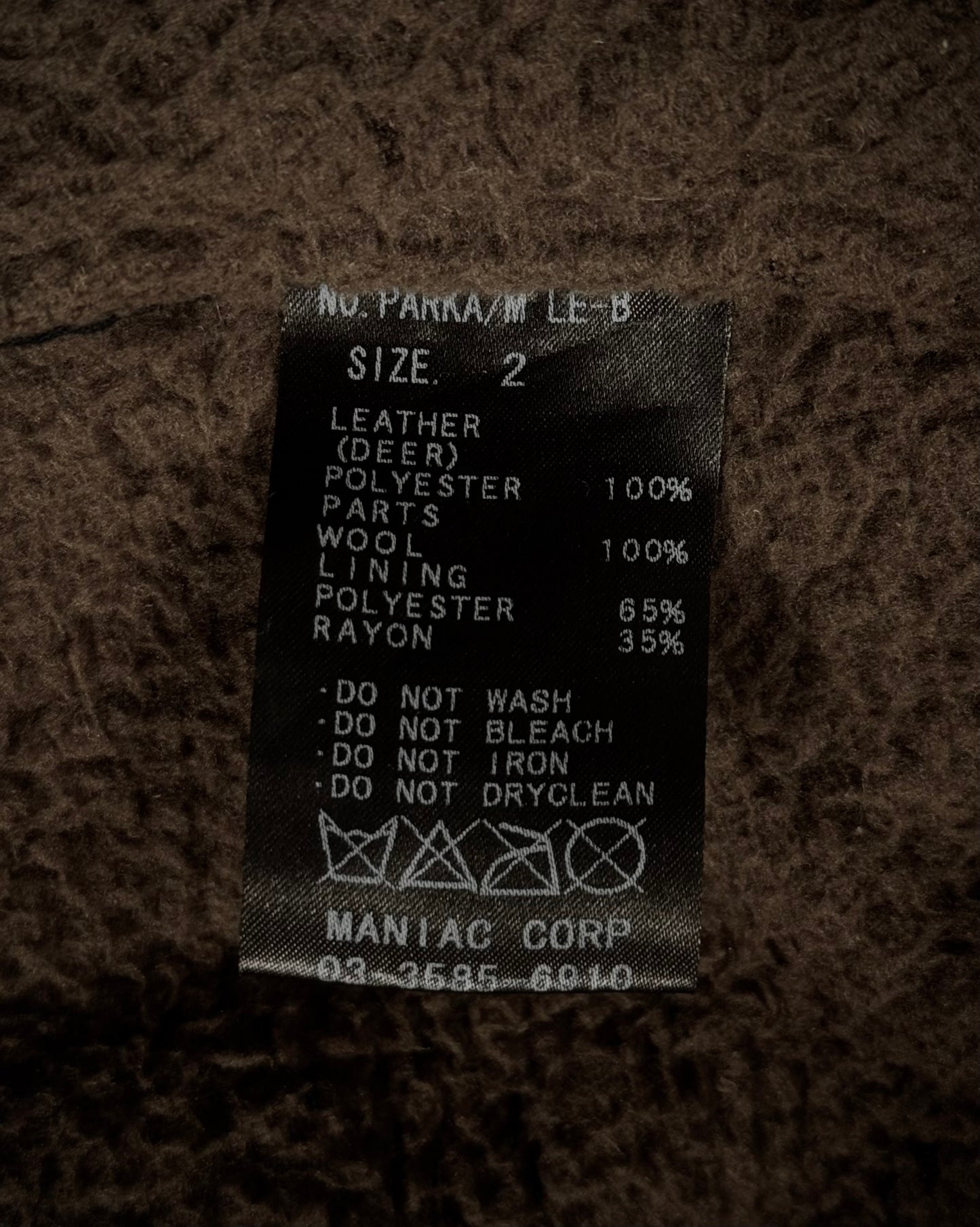 L.G.B. Hooded Textured Leather Parka