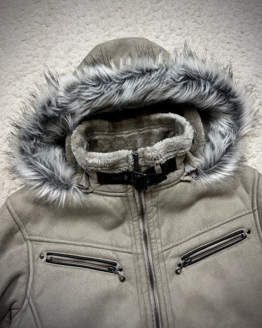 Roushatte Fur Hood Fleece Interior Jacket