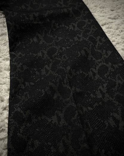 Tornado Mart Python Pattern Flared Pants