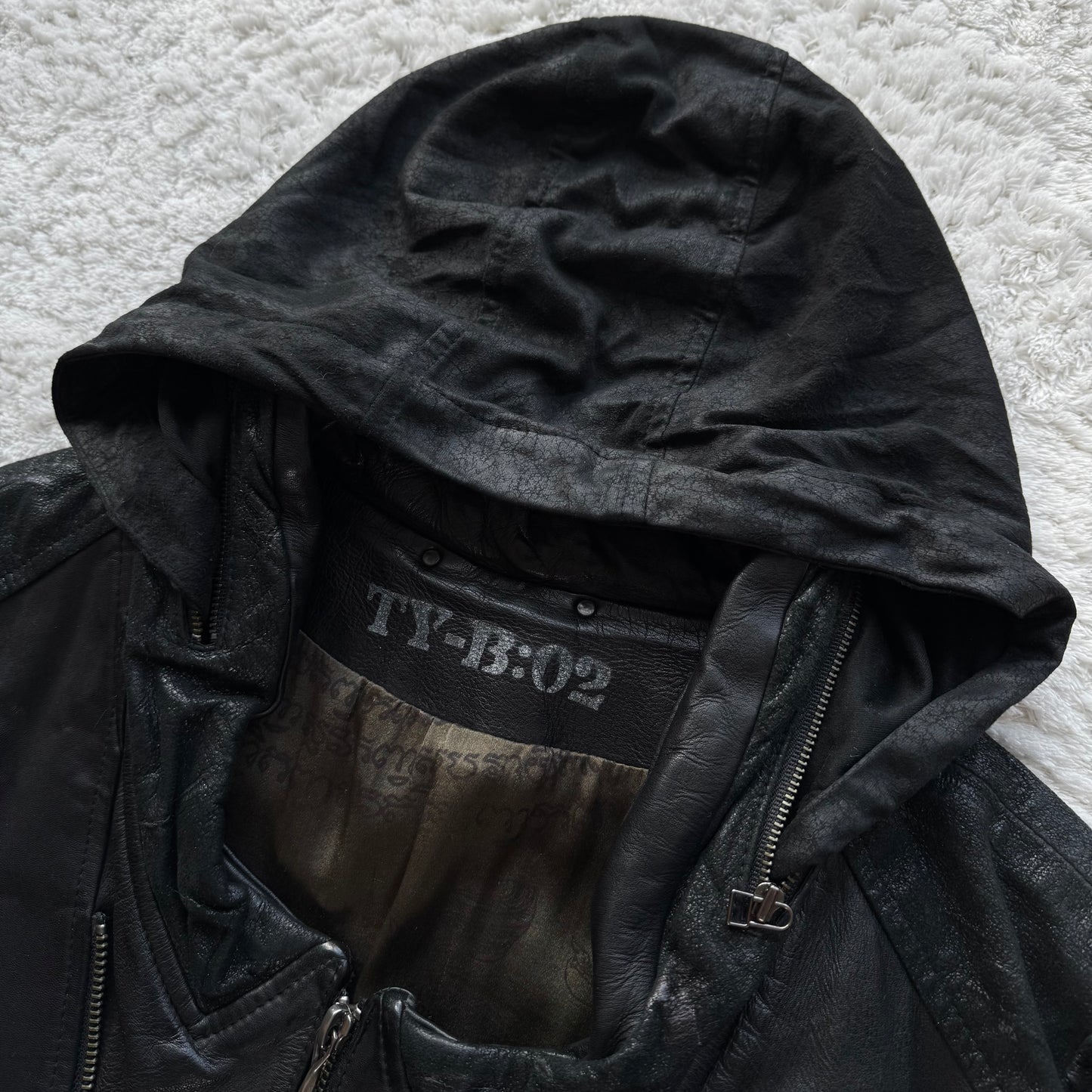 14th Addiction Leather Bono Jacket