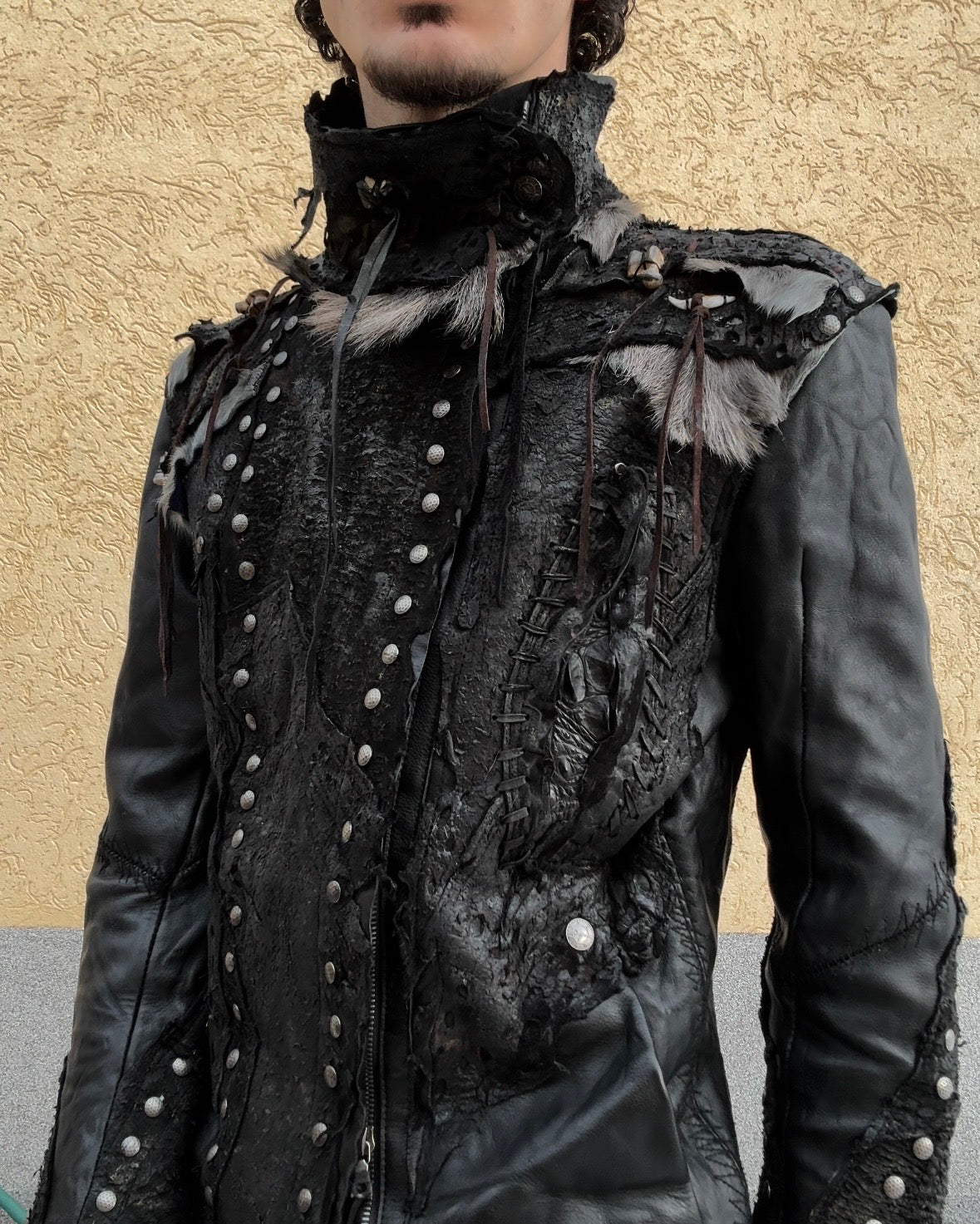 1vfudie “Post-Organic” Leather Jacket