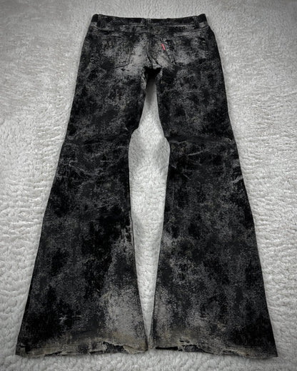 Tornado Mart Smoked Ash Washed Flared Jeans