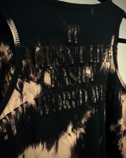 In The Attic Crystal Skull Tie Dye Tank Top