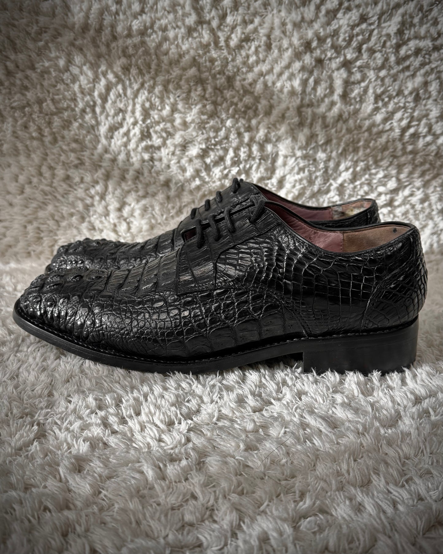 Depth Sculpted Crocodile Leather Boots