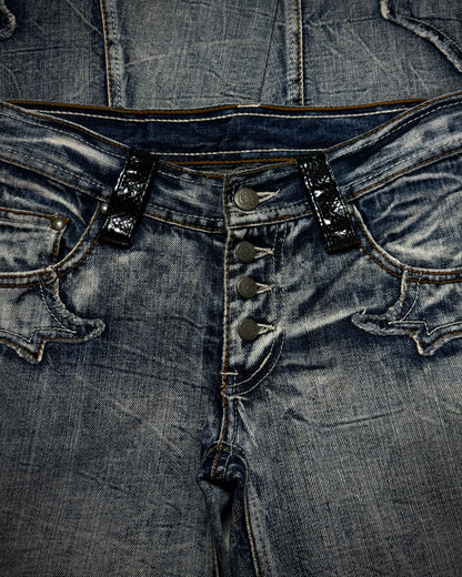 Tornado Mart Python Arc Flared Jeans