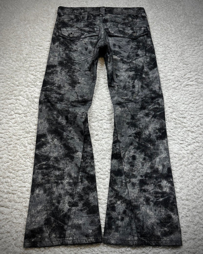Tornado Mart Luster Ash Washed Spiral Flared Pants