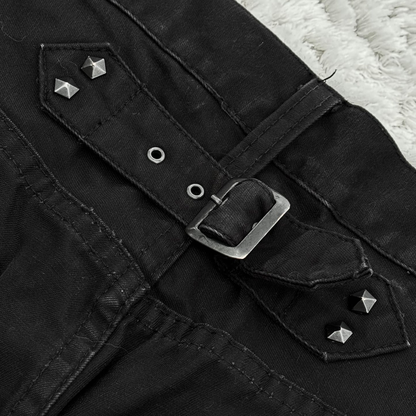 Fuga Studded Flared Cargo Pants