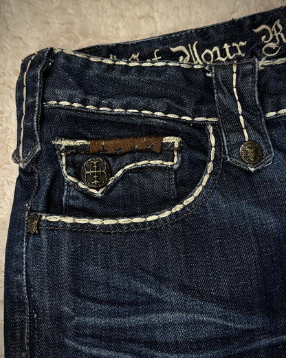 Rebel Spirit Studded Western Detailed Denim