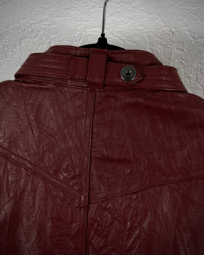 Rattle Trap Bordeaux Leather Jacket