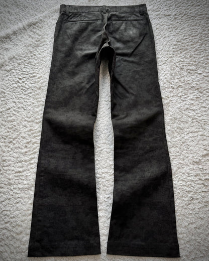 5351 Pour Les Hommes Crocodile Pattern Bootcut Pants
