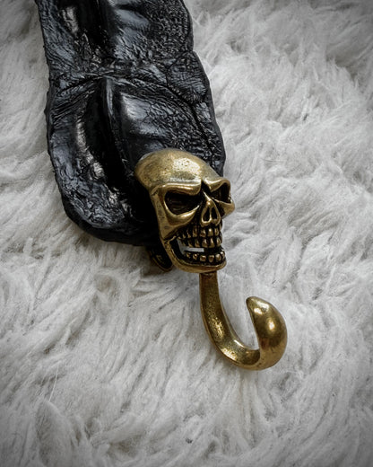 Raw Crocodile Skull Leather Bracelet