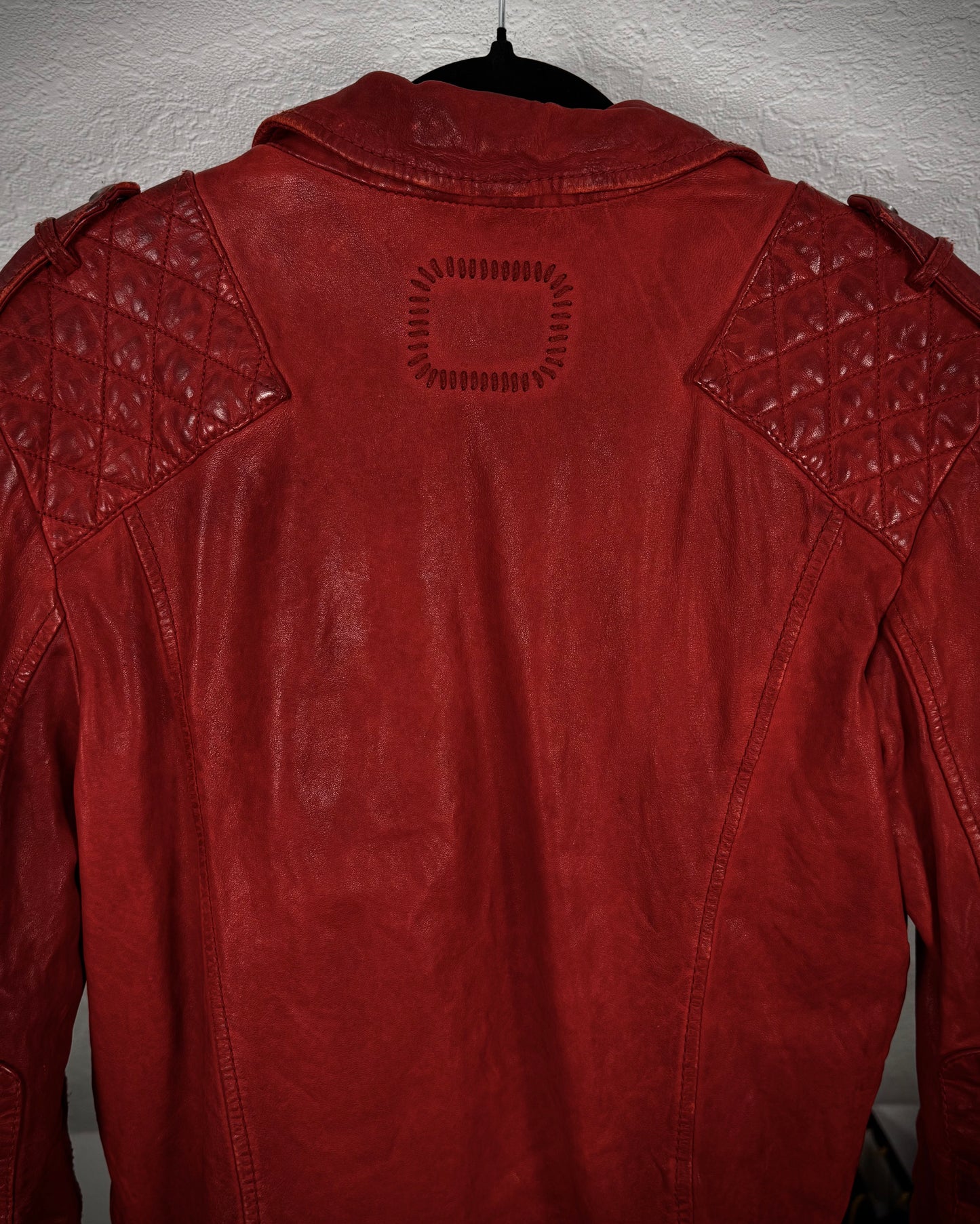 Tigha Bloody Leather Biker Jacket