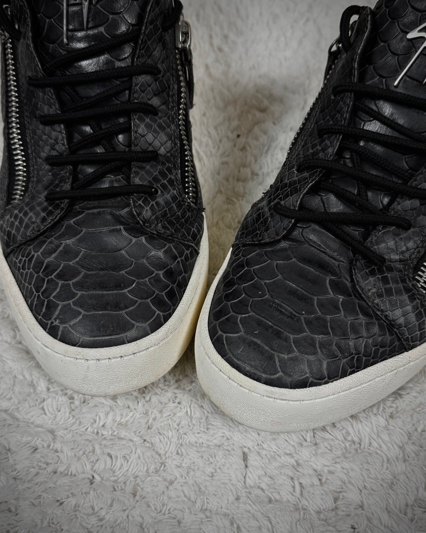 Giuseppe Zanotti Snakeskin Sneakers