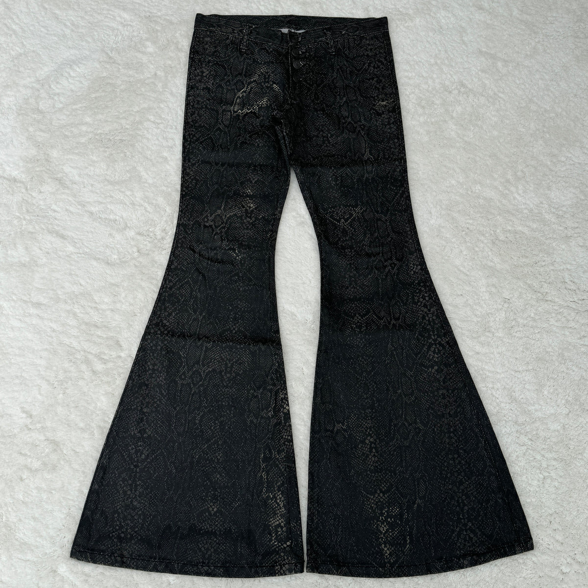 DeeDee Dark Python Bell Bottoms – Paroxa Studios