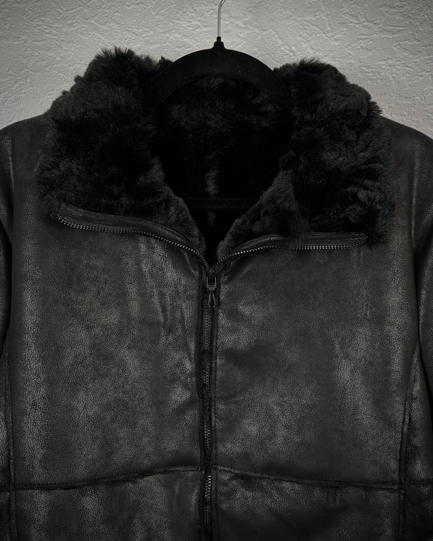 Shellac x Semantic Design Full Fur Interior Leather Jacket