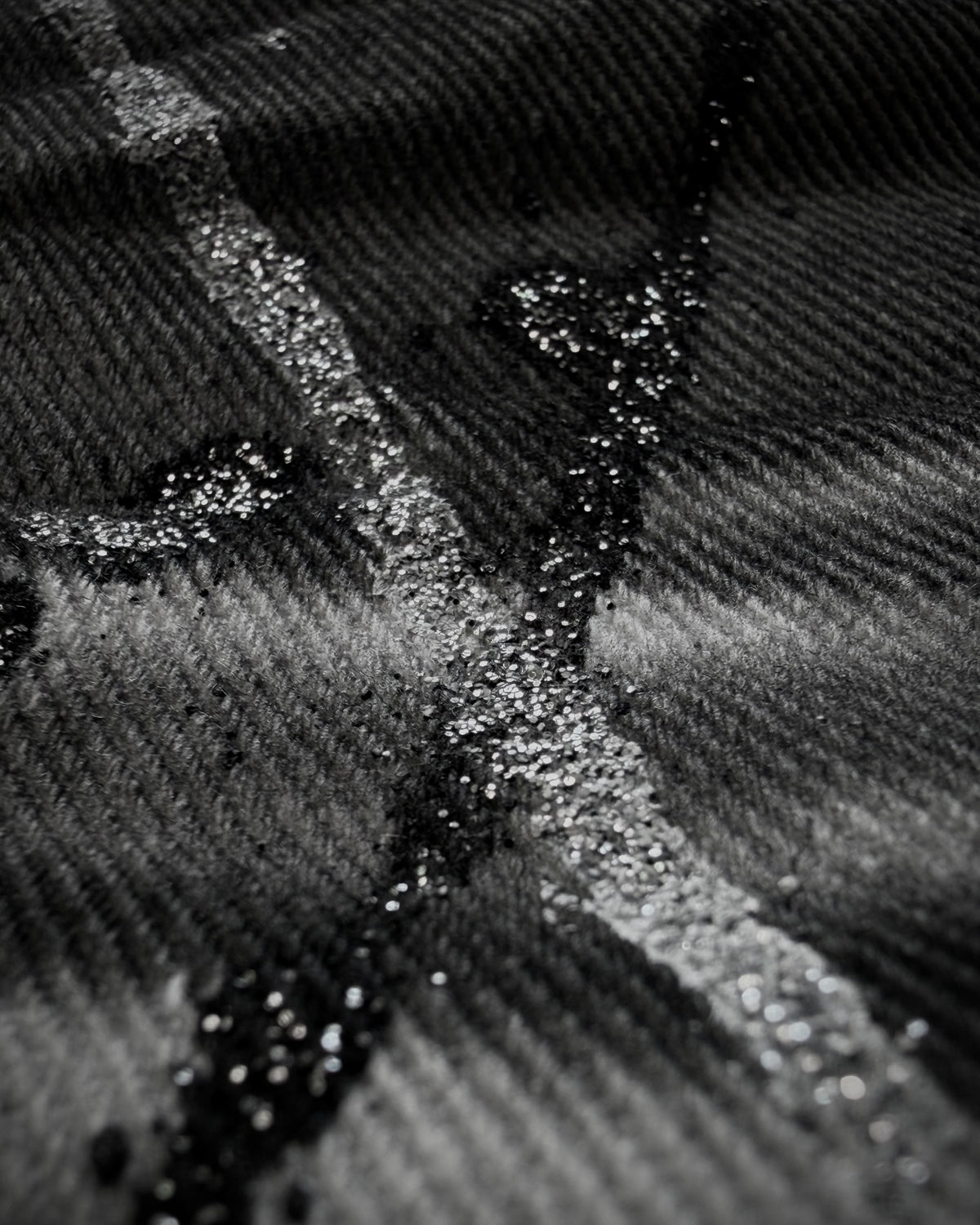 Xfrm Luster Splatter Clawmarks Studded Flared Jeans