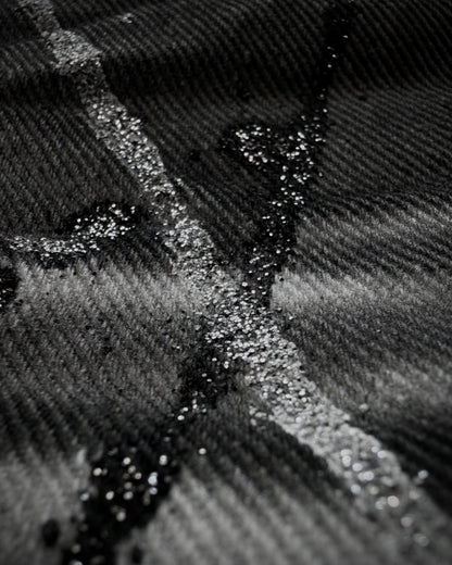 Xfrm Luster Splatter Clawmarks Studded Flared Jeans