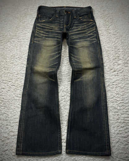 Levi’s 507 Mud Whisker Washed Studded Bootcut Jeans