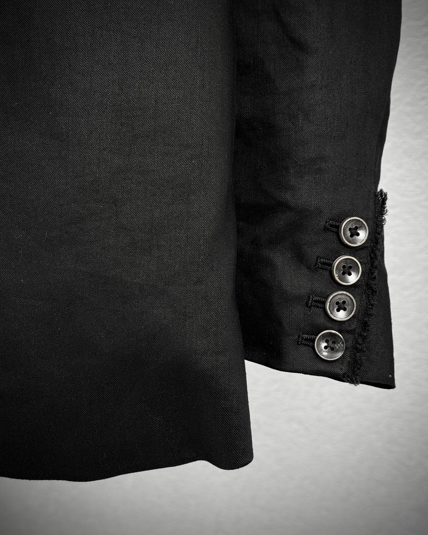 L.G.B. “JK-6” Fringed Spine Goat Collar Cross Blazer