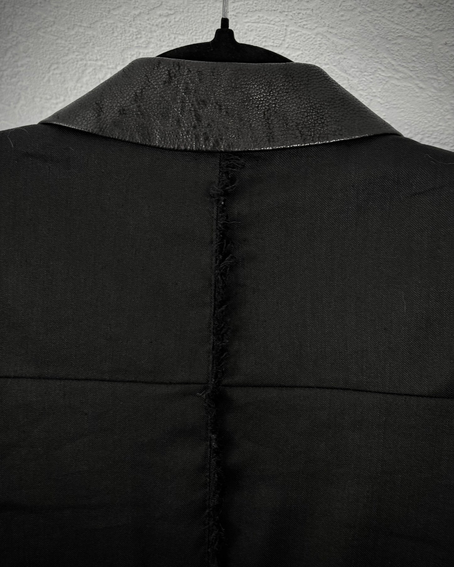 L.G.B. “JK-6” Fringed Spine Goat Collar Cross Blazer