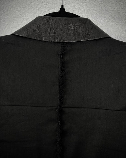 L.G.B. “JK-6” Fringed Spine Goat Collar Cross Blazer