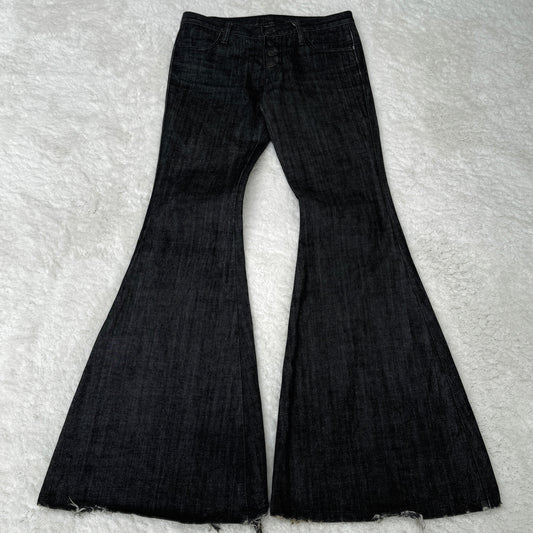 DeeDee Dark Heel Bite Bell Bottom Denim Pants