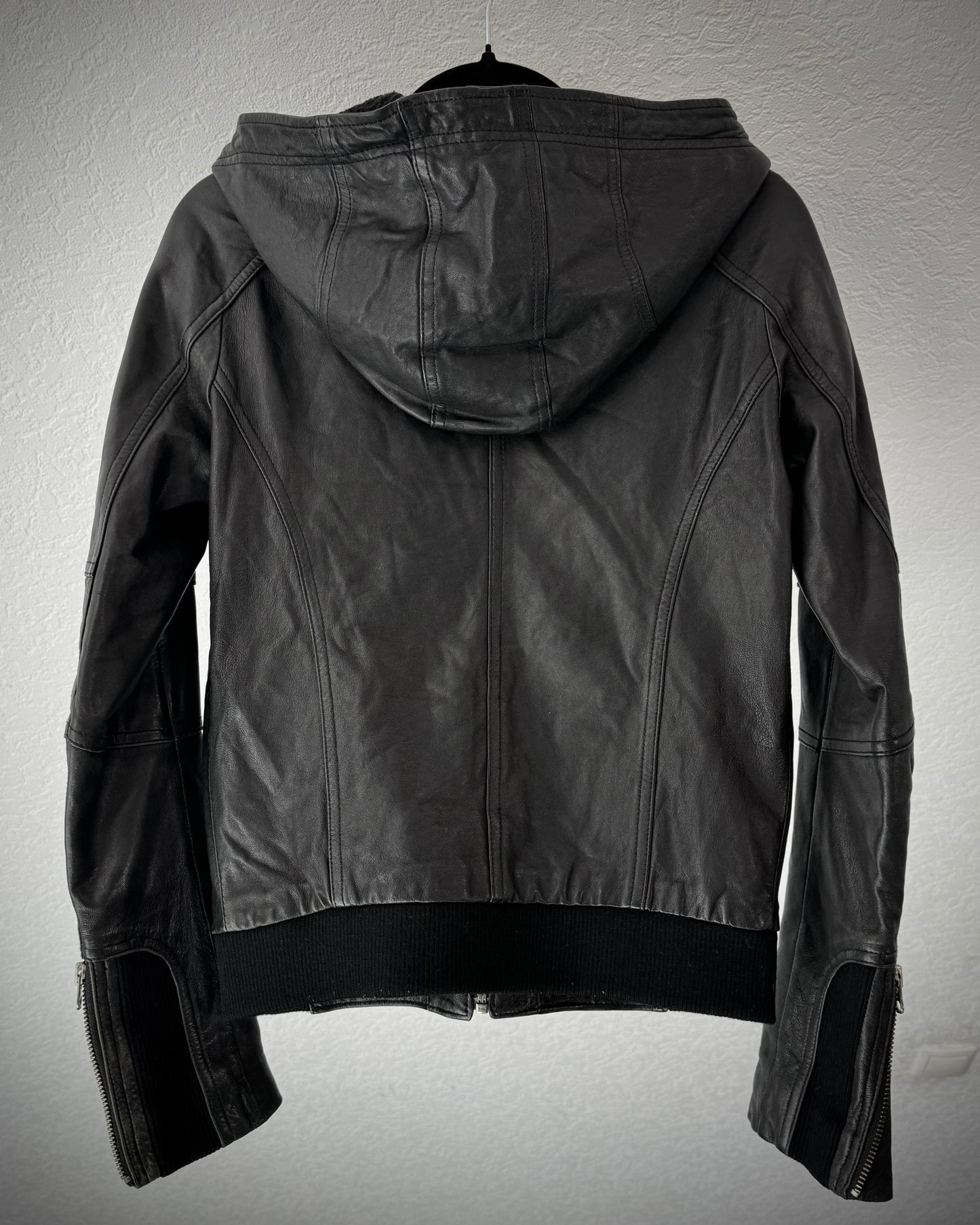 Ungrid Ninja Hooded Leather Jacket
